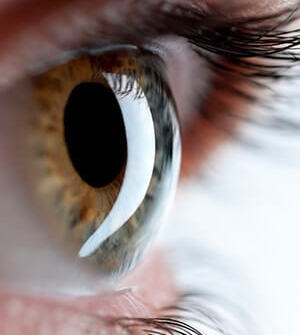 Closeup of hazel eye
